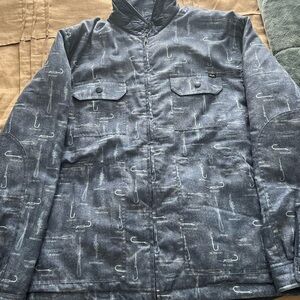 HUK Men's Ballast Quilted Reversible Water Resistant Jacket